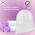 thumbnail image 5 of SRIAA White Trash Bags with Drawstring 13 Gallons- 3 Rolls 63 Bags - Ultra-Strong & Leak-Proof 24x28 Inches, 5 of 7