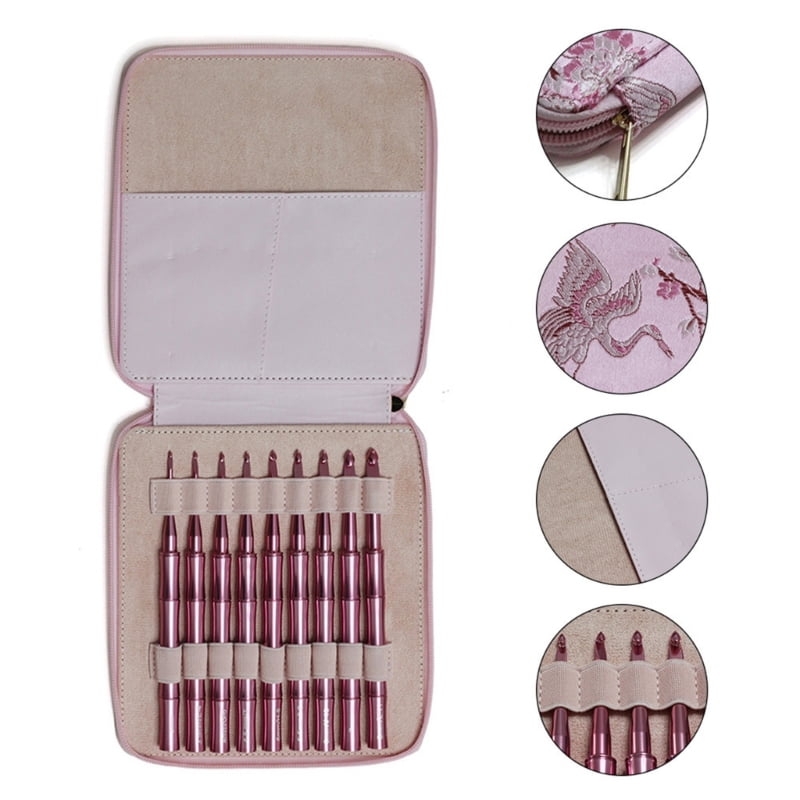 Ergonomic Grip Crochet Needle Aluminum Alloy Crochet Hook for Beginner Knitting