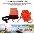 thumbnail image 3 of Yazoeia Water Floating Rope, 30 Meters Sea Rescue Reflective Rope, Reflective Whistle, Mesh Ventilation Design, for Water Sports, Water Rescuing, Oxford Cloth, Orange, 1 Pack CJC912-192484, 3 of 9