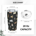 thumbnail image 2 of Puppy Dog Tumbler, Animal Stainless Steel Thermal Vacuum Insulated Travel Mug with Lid 20 Oz, Anniversary Holiday Christmas Birthday Gift for Mom Mama Grandma Nana Aunt Dog Lover, 2 of 6