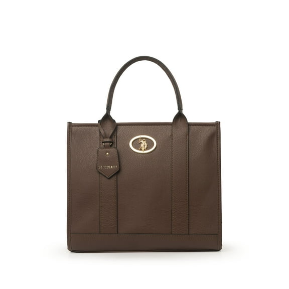 U.S. Polo Assn. Women's Heritage Tote Bag, Dark Brown