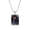 Aquarius, variant on Zodiac Sign Necklace for Men Women Couples Square Astrology Celestial Constellation Horoscope Spirit Pendant Bead Chain Black Stainless Steel Simple Jewelry Taurus