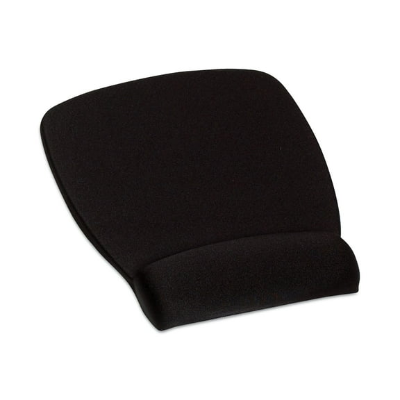 3M Antimicrobial Foam Mouse Pad with Wrist Rest, 8.62 x 6.75, Black