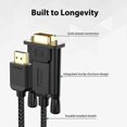 thumbnail image 5 of Cable HDMI a VGA FEMORO 100829 Trenzado 1080P 60Hz 1.8m Macho a Macho, 5 of 5