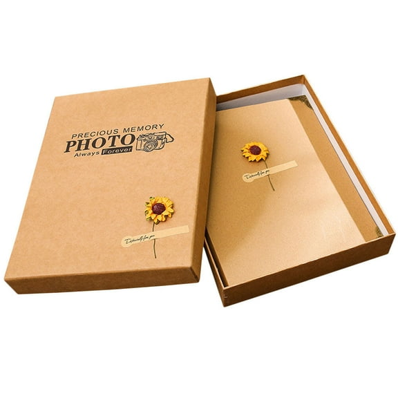 FRCOLOR Graduation Photo Album Picture Scrapbook Retro DIY Baby Thick Craft Paper