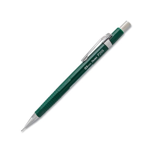 Sharp Mechanical Pencil 0.5 mm, HB 2.5, Black Lead, Green Barrel