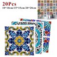 thumbnail image 5 of 20PCS Moroccan Style Tile Effect Wall Stickers Kitchen Bathroom Self-Adhesive, 5 of 5