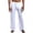 White, variant on jjayotai Mens Pants Clearance Mens Fashion Casual Solid Pajama Pants Middle Waisted Drawstring Sweat Pants