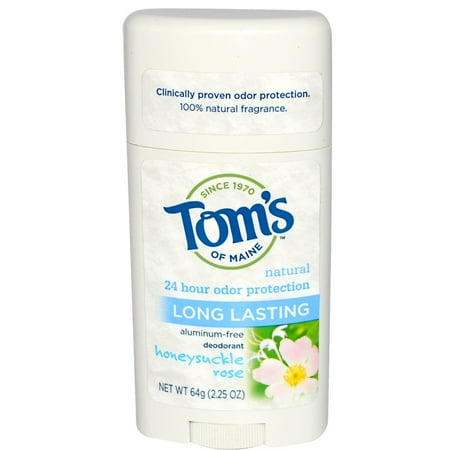 Tom's of Maine Natural Deodorant Aluminum Free Honeysuckle Rose -- 2.25 oz