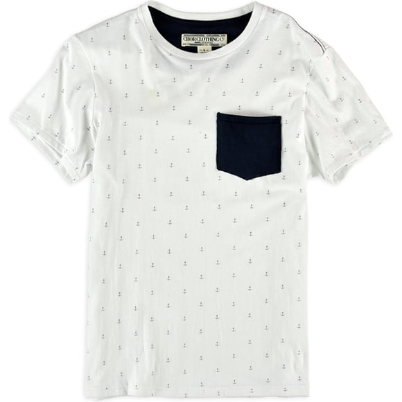 Chor Clothing Company - Camiseta gráfica para hombre con estampado de ancla, color blanco, extragrande