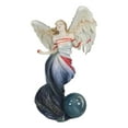 thumbnail image 3 of Written in the Wind Sheila Wolk Angel Statue 10.25"H Celestial Angel With Moon, 3 of 10
