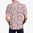 thumbnail image 3 of Balery Different Avocados Printed Men’s Short Sleeve Polo Shirt, Midweight Men's Shirt,Golf Polo shirts -3X-Large, 3 of 8