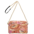 thumbnail image 2 of FORMRS Women Crossbody Purse with Chain Strap Vegan Leather Shoulder Handbag, Abstract Pink Flowers, 2 of 7