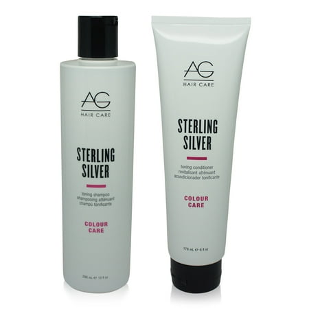 Ag Hair Fast Food - AG Hair Sterling Silver Shampoo 10 Oz & Conditioner 6 Oz - Combo Pack