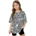 thumbnail image 5 of Shirts for Girls 10-12 Girls Round Neck Blouse Short Sleeve Shirts Girls 9-10 Floral Print Tops Blouse for Girls 8-10 reorder items, 5 of 8