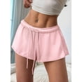 thumbnail image 5 of Flowy Athletic Shorts for Women Workout Running Short Pants Tennis Skort Skirt Pink L, 5 of 8
