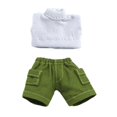 thumbnail image 1 of Solid Color Short Vest Pocket Cargo Denim Shorts 1/12 Bjd Ob11 Doll, 1 of 3