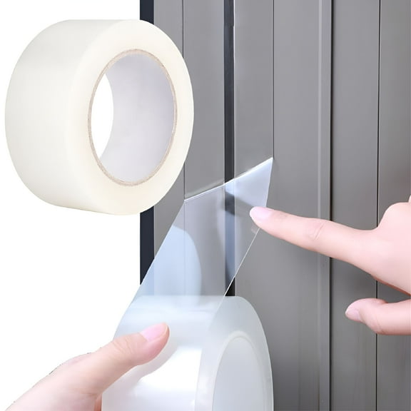 ICERUN 2 Inch x 33 Ft Door and Window Sealing Tape,Window Insulation,Transparent Adhesive Window Seal Kit