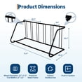 thumbnail image 4 of QinaQin Floor-Standing Bicycle Racks, Ground-Level Bicycle Parking Racks, All-Steel Garage Bicycle Racks, Suitable for Street, Backyard, and Bicycle Activity Storage, 4 of 7