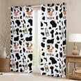 thumbnail image 2 of Homewish Kawaii Milk Cow Blackout Curtains Set of 2 (52x84 Each) for Teens, Fashion Cow Print Window Curtains, Cute Cartoon Animal Curtains and Drapes, Blackout Curtains Bedroom Decor, 2 of 5