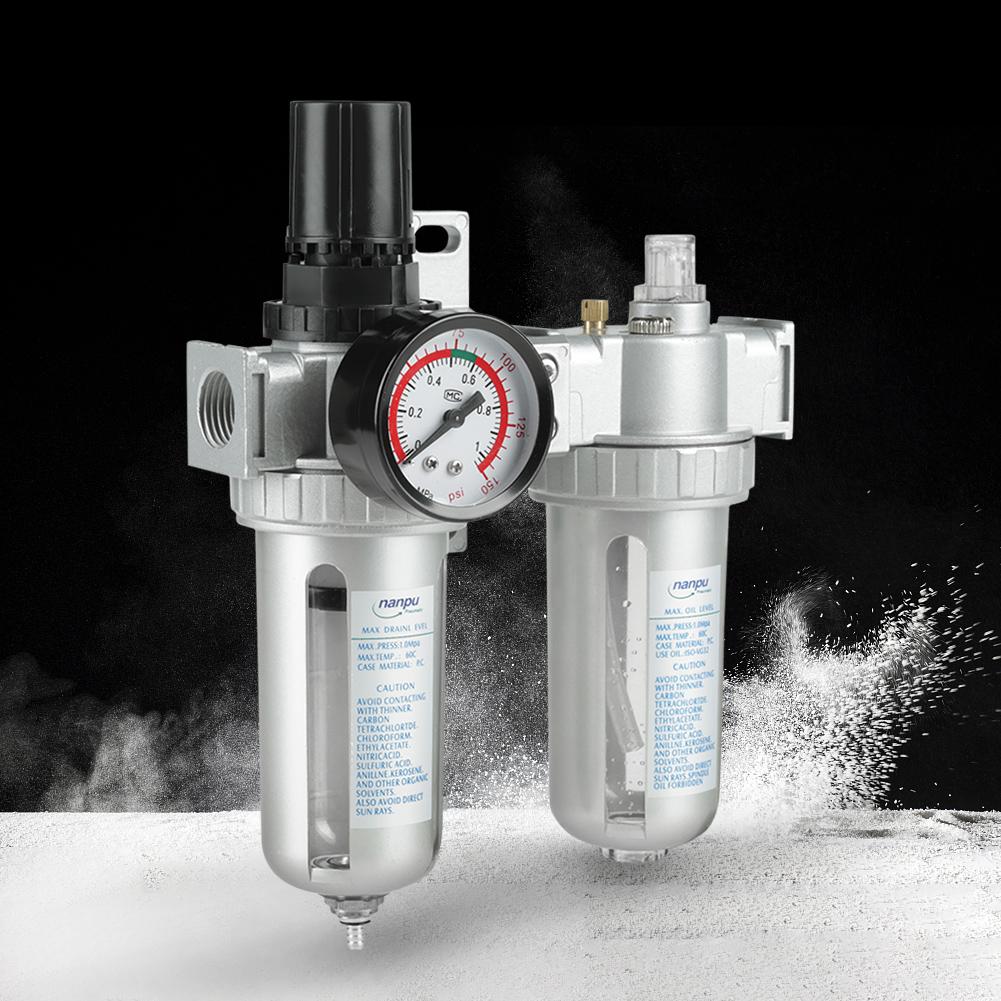 Filtre Régulateur D'air Avec Séparateur Eau-huile – Compatible 1/4 De Pouce