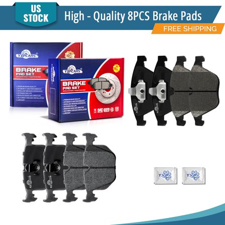 YXPCARS 8PCS Front & Rear Ceramic Brake Pads(D918 D683) for BMW 528i 528i xDrive 528xi 535xi M3 525i 525xi 530i 530xi