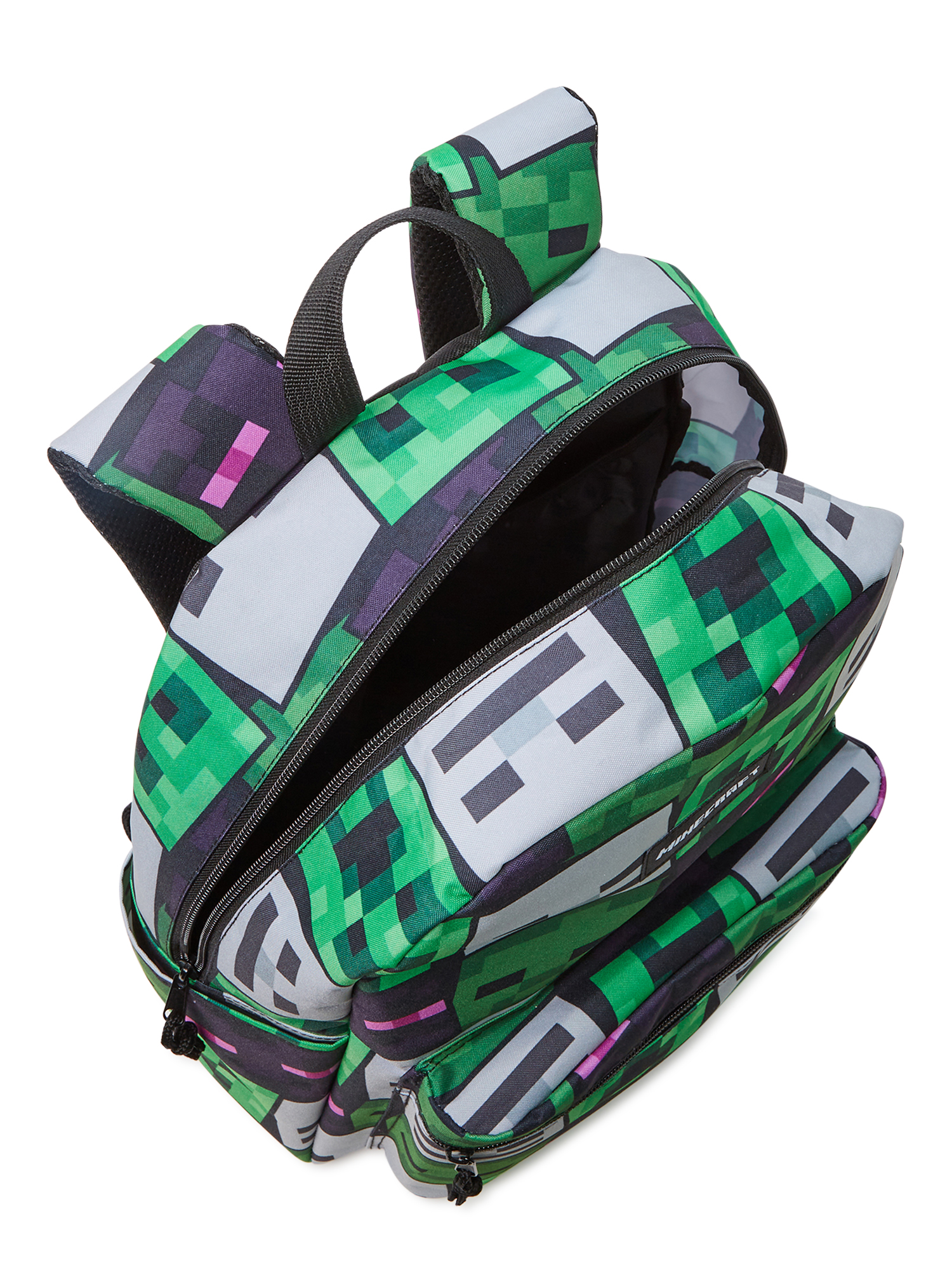 Minecraft Unisex Printed Backpack Green Multi-Color