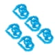 thumbnail image 1 of Guirnaldas de plumas Wosthever de felpa para Decoración del hogar 5 piezas Azul, 1 of 6