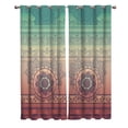 thumbnail image 2 of Mandala Window Curtains Living Room Bedroom Drapes Swag Kids Window Treatment Valances Sheer Curtains Bedroom, 2 of 5
