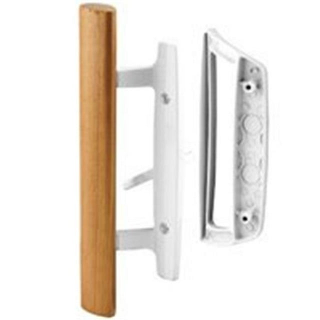 Prime Line Produits 125179 Ensemble de Poignées de Porte de Patio Blanc