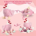thumbnail image 2 of Peluche de peluche XYHQYB Pollo con 4 pollitos, 2 of 8