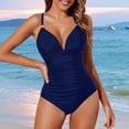 thumbnail image 2 of Summer Plus Size Tankini Swimsuit for Womens Fashion One Piece V Neck Mesh Swimsuit Fashion Bikini Bathing Suit, 2 of 4