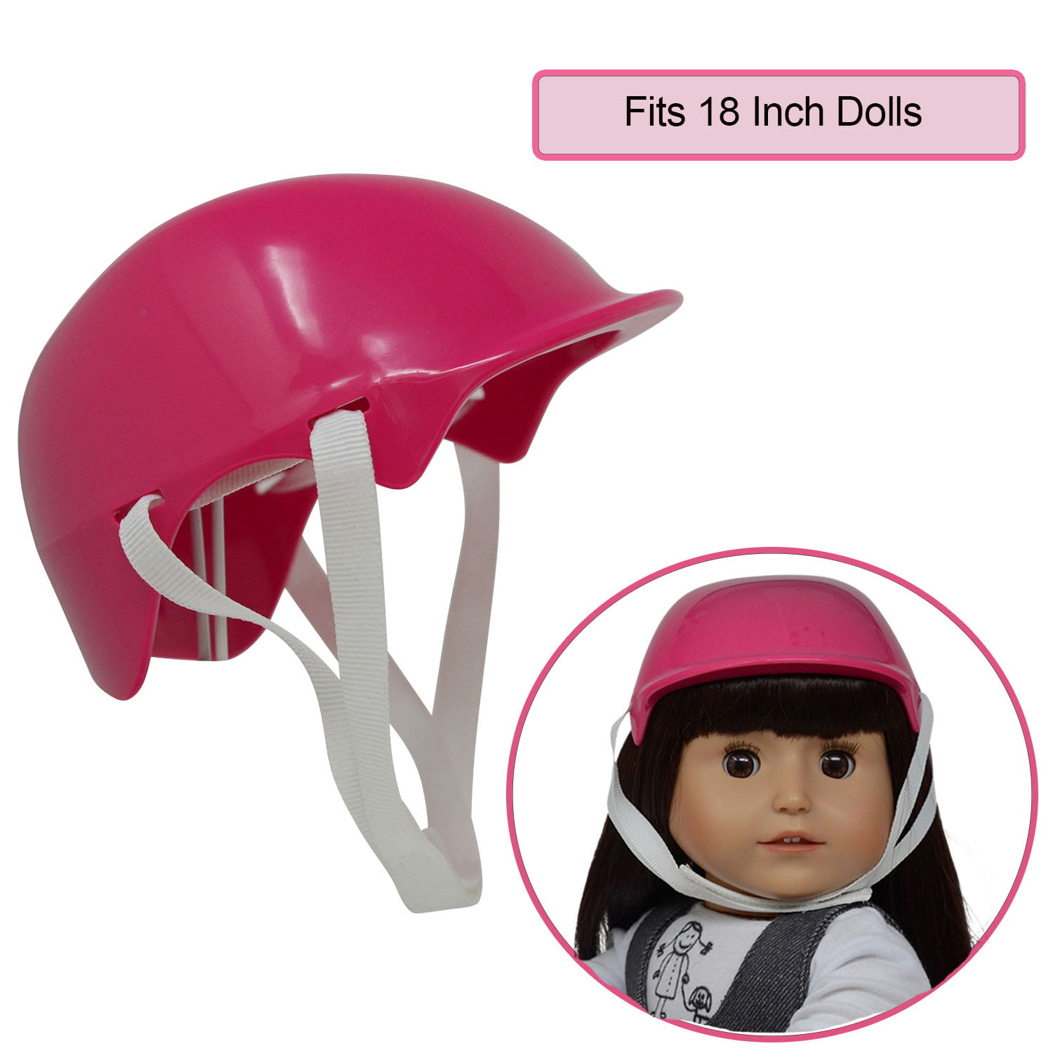 Milliard Doll Bike Seat and Helmet for 18 inch American Girl Dolls with Sticker 