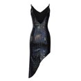 thumbnail image 6 of IROINNID Sheath Dress For Women Sleeveless Square Neck Summer Nightclub Bronzing Sling Slim Irregular Dress Evening Dress Regular Dress, 6 of 7
