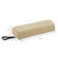 thumbnail image 2 of Saloniture Half Round Neck Massage Table Bolster Pillow Pad - 13 x 6 x 3 Inch - Cream, 2 of 6
