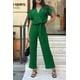 thumbnail image 2 of Mono Enterizo PRETTYGARDEN Verde Envolvente con Escote en V XL, 2 of 7