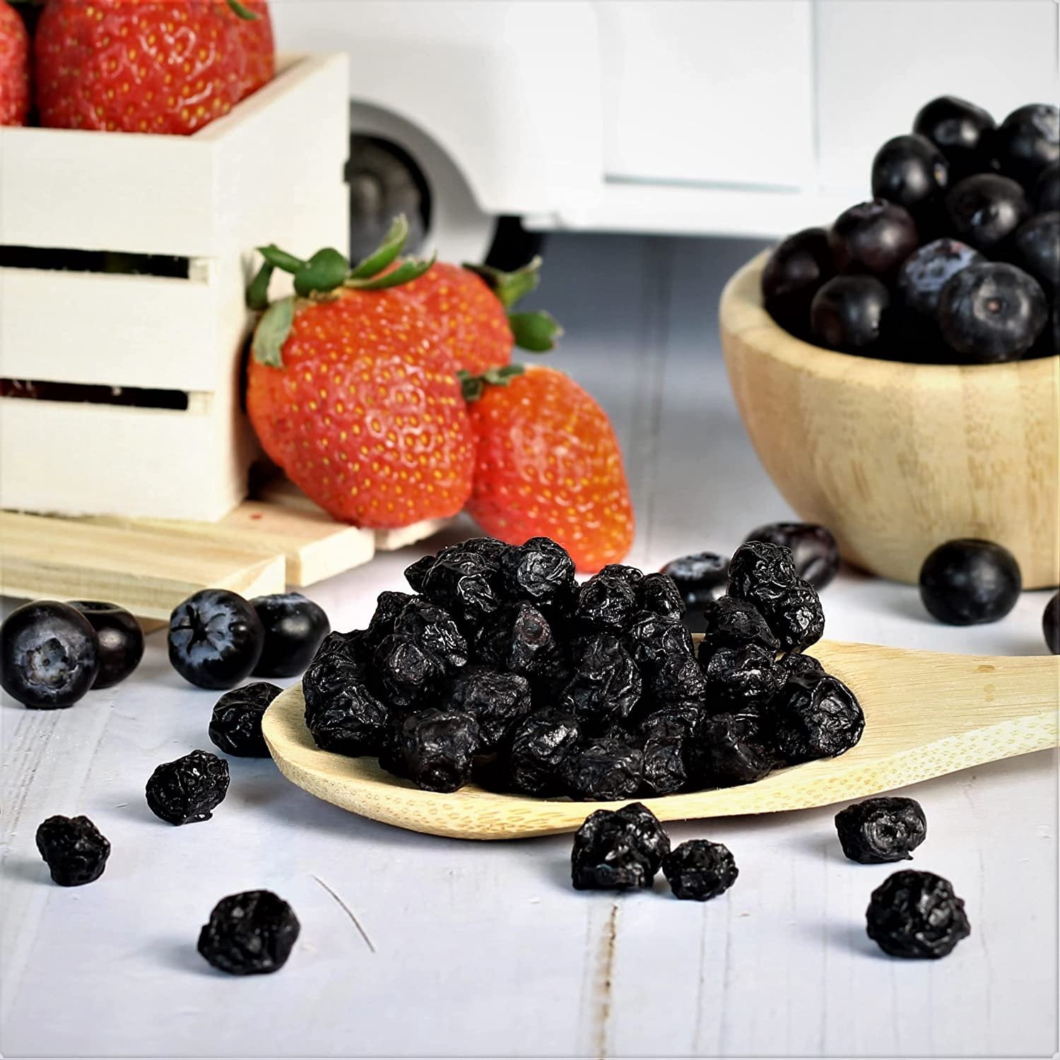 Dried Blueberries by Its Delish, 3 LBS Jumbo Container  Bulk Dehydrated Blueberry Fruit Dry Wild Berries for Baking & Snacking  Healthy Vegan Snack