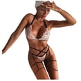 thumbnail image 1 of Gibobby Ropa interior mujer sexy Lencería para Mujer, Lencería Sexy para Mujer, Conjunto de Lencería a Juego Transparente(Rosa, M), 1 of 5