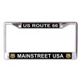 thumbnail image 1 of Route 66 Cadre de Plaque d'Immatriculation Chromée, 1 of 1