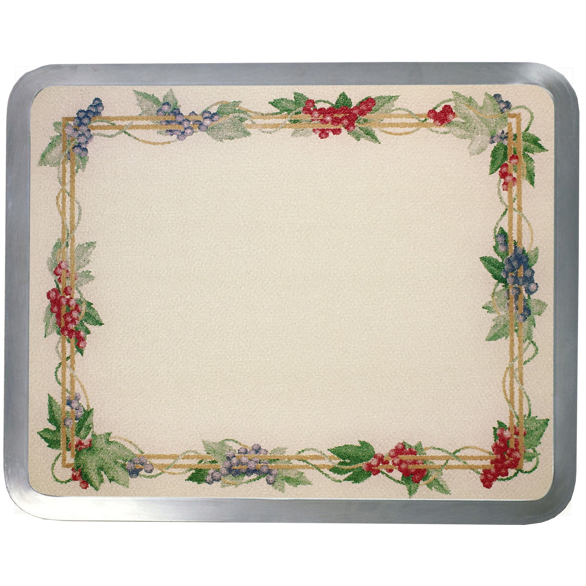 Vance 12 X 15 inch Almond Grapevine Builtin Surface Saver Tempered