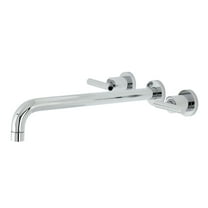 Kingston Brass KS8041CML Manhattan Two-Handle Wall Mount Roman Tub Faucet, Polished Chrome