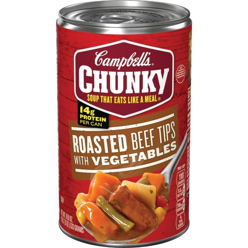 Campbell's Chunky Roasted Beef Tips with Vegetables Soup, 18.8 oz.