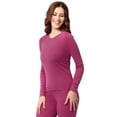 thumbnail image 3 of Fruit of the Loom Women's Rib Thermal Top, Sizes XS-4X, 3 of 17