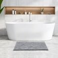 thumbnail image 2 of Chenille Bathroom Rugs Mat 32"x20", Non-Slip Bath Mat for Bathroom Floor & BathTub, Washable Shower Shag Bath Rugs, Soft Fluffy Thick Water Absorbent Microfiber Shower Mat, Gray Heather, 2 of 6