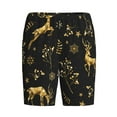 thumbnail image 4 of Fotbe Christmas Gold Deers1 Pajama Shorts for Men, Men's Pajama Bottoms, Sleepwear,Short Pajama Pants-3X-Large, 4 of 9