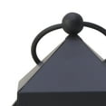 thumbnail image 4 of Elements Set of 3 12-inch Black Metal Decorative Lanterns, 4 of 10