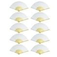 thumbnail image 1 of 10pcs DIY Handicrafts Tools Painting Folding Fan Drawing Hand Fans for Kids, 1 of 9