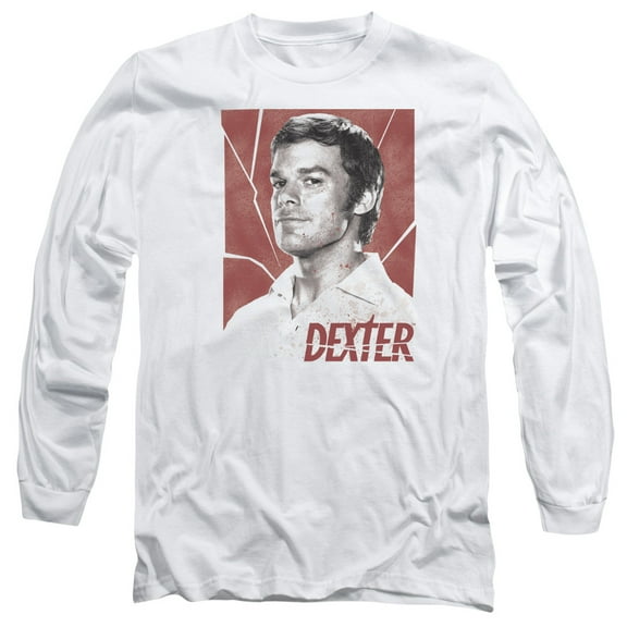Dexter Poster Long Sleeve Adult 18/1 T-Shirt White