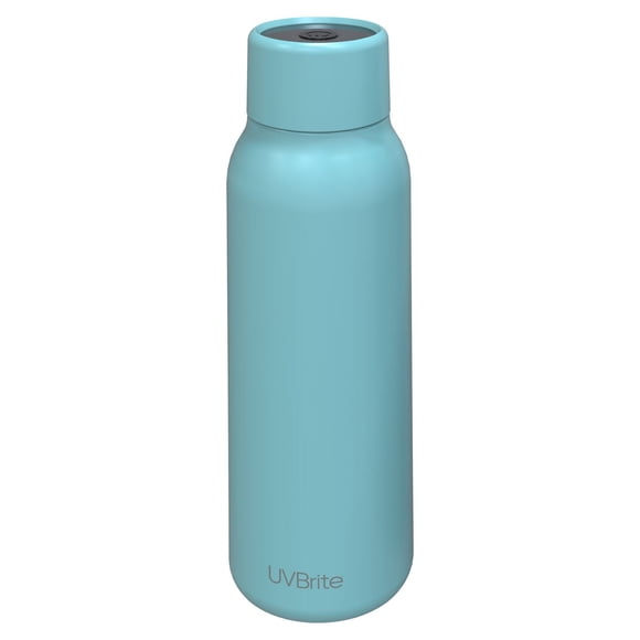 UVBrite Flacon autonettoyant de 550 ml avec stérilisation UV-C, Cyan
