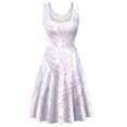 thumbnail image 4 of FcBaudy Robe Sans Manches à Col Rond, Robes d'Été pour Femmes, Robes pour Femmes Mode d'Été pour Dames Robe Longue Imprimée Sans Manches Robe pour Femme, 4 of 5